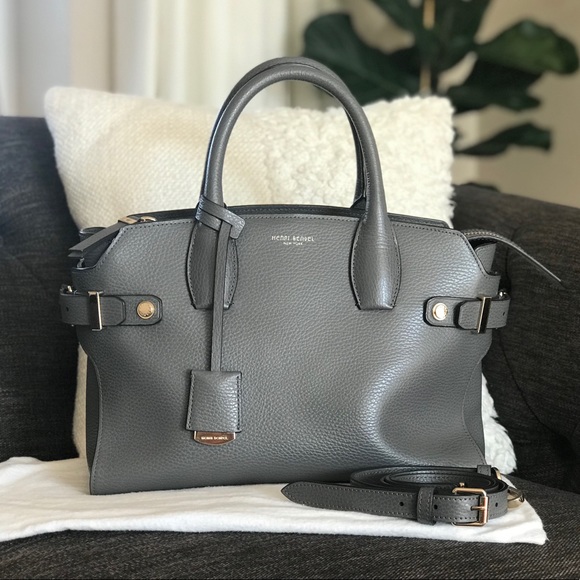 henri bendel Handbags - Beautiful Henri Bendel Carlyle Gray Satchel